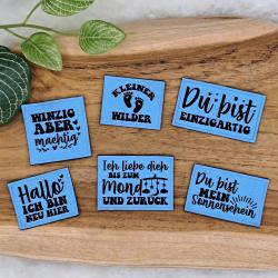 Kunstlederlabel "Kind Baby Liebe"